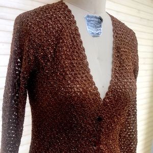 ICB small metallic bronze cardigan